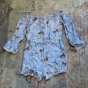 Mossimo off the shoulder romper size large